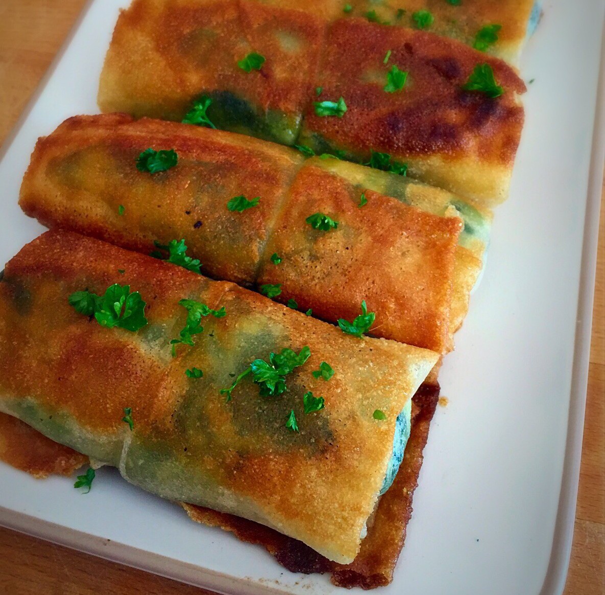Insta recette : Bricks aux épinards et au fromage! - L'atelier de Kristel
