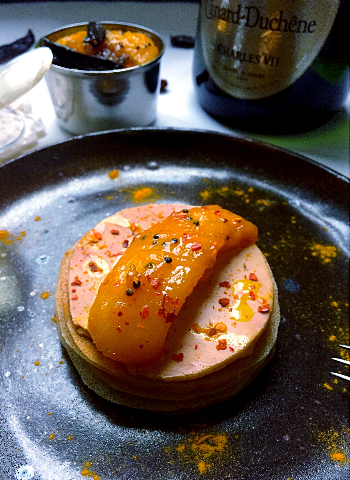 Mille feuille de foie gras